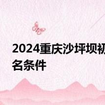 2024重庆沙坪坝初中报名条件