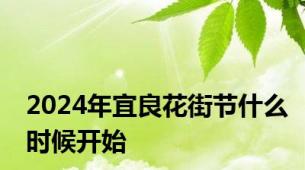 2024年宜良花街节什么时候开始