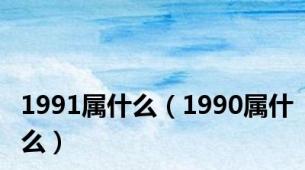 1991属什么（1990属什么）