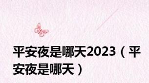 平安夜是哪天2023（平安夜是哪天）