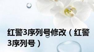 红警3序列号修改（红警3序列号）