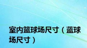 室内篮球场尺寸（蓝球场尺寸）