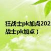 狂战士pk加点2022（狂战士pk加点）