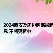 2024西安及周边医院最新招聘信息 不断更新中