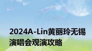 2024A-Lin黄丽玲无锡演唱会观演攻略