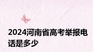 2024河南省高考举报电话是多少