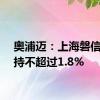 奥浦迈：上海磐信拟减持不超过1.8%