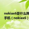 nokiax6是什么牌子的手机（nokiax6）