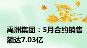 禹洲集团：5月合约销售额达7.03亿