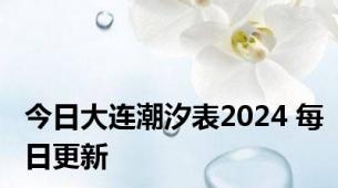 今日大连潮汐表2024 每日更新