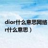 dior什么意思网络（dior什么意思）