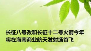 长征八号改和长征十二号火箭今年将在海南商业航天发射场首飞