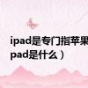 ipad是专门指苹果吗（ipad是什么）