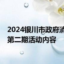 2024银川市政府消费券第二期活动内容