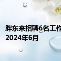 胖东来招聘6名工作人员 2024年6月