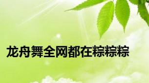 龙舟舞全网都在粽粽粽