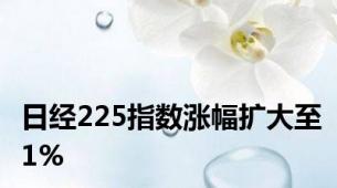 日经225指数涨幅扩大至1%