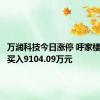 万润科技今日涨停 呼家楼席位净买入9104.09万元