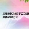 三湘印象为2家子公司提供担保 总额6000万元