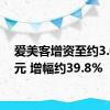 爱美客增资至约3.02亿元 增幅约39.8%