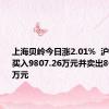 上海贝岭今日涨2.01%  沪股通席位买入9807.26万元并卖出8003.43万元