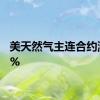 美天然气主连合约涨超3%