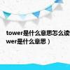 tower是什么意思怎么读音（tower是什么意思）