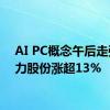 AI PC概念午后走强 英力股份涨超13%