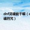 dnf灵魂能干嘛（dnf灵魂符咒）