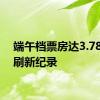 端午档票房达3.78亿元刷新纪录