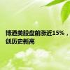 博通美股盘前涨近15%，股价再创历史新高