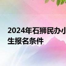 2024年石狮民办小学招生报名条件