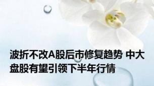 波折不改A股后市修复趋势 中大盘股有望引领下半年行情