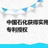 中国石化获得实用新型专利授权