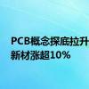 PCB概念探底拉升 逸豪新材涨超10%