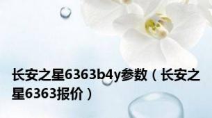 长安之星6363b4y参数（长安之星6363报价）