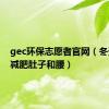 gec环保志愿者官网（冬天怎么减肥肚子和腰）