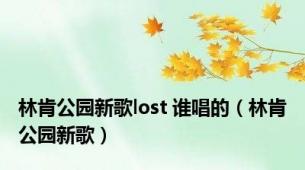 林肯公园新歌lost 谁唱的（林肯公园新歌）