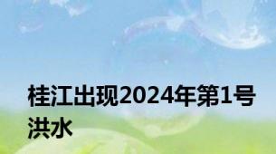 桂江出现2024年第1号洪水