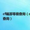 cf端游等级查询（cf等级查询）