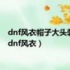 dnf风衣帽子大头装扮（dnf风衣）