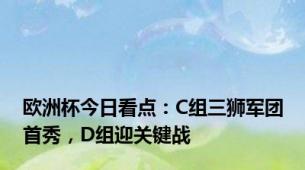 欧洲杯今日看点：C组三狮军团首秀，D组迎关键战