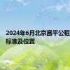 2024年6月北京昌平公租房租金标准及位置