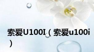 索爱U100I（索爱u100i）