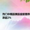 热门中概股美股盘前普跌，网易跌超2%