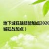 地下城狂战技能加点2020（地下城狂战加点）