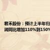 君禾股份：预计上半年归母净利润同比增加110%到150%