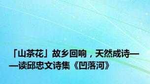 「山茶花」故乡回响，天然成诗——读邱忠文诗集《凹落河》