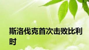 斯洛伐克首次击败比利时