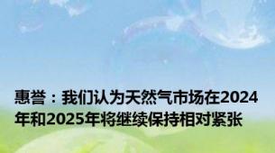 惠誉：我们认为天然气市场在2024年和2025年将继续保持相对紧张